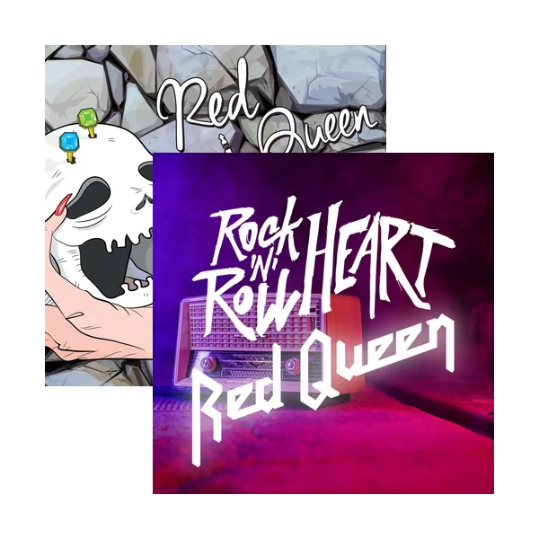 Die Cover von Kingless und Rock 'n' Roll Heart